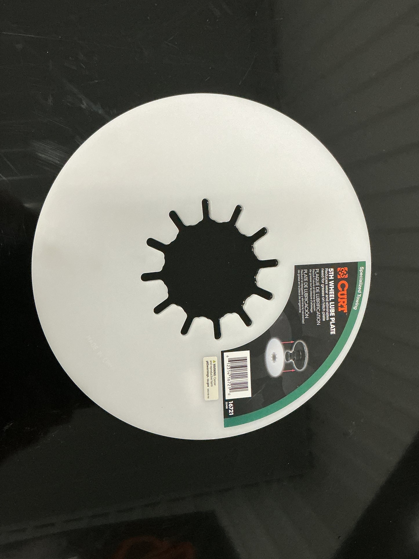 FIFTH WHEEL 10" LUBE PLATE
