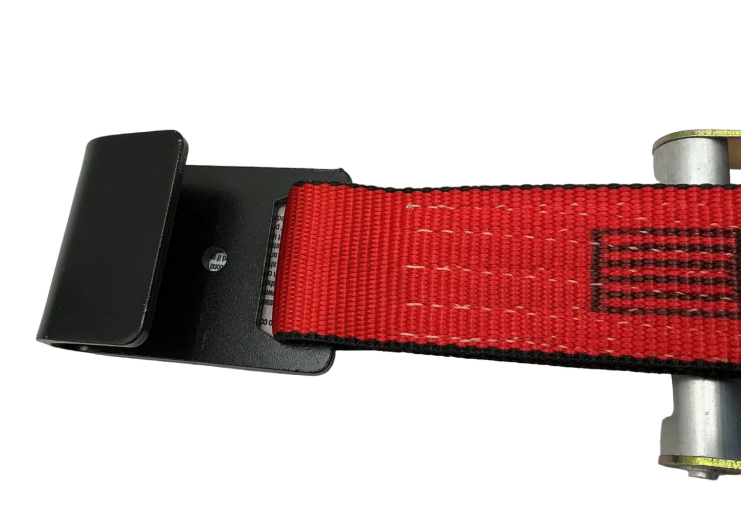 2"x 8" FIXED END RATCHET w/FLAT HOOK (RED WEB)