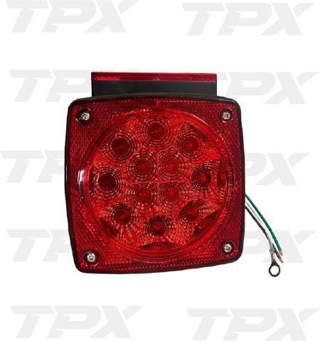 LED LIGHT STOP TURN TAIL UNIVERSAL 5.25" RED 15 DIODE