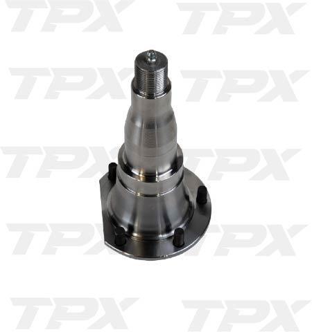 Spindle for 10,000lb axles with cotter hole, integrated flange, for Dexter drums before 2009