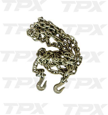 GRADE 70 TRANSPORT CHAIN W/ CLEVIS GRAB HOOKS 5/16"x 20'