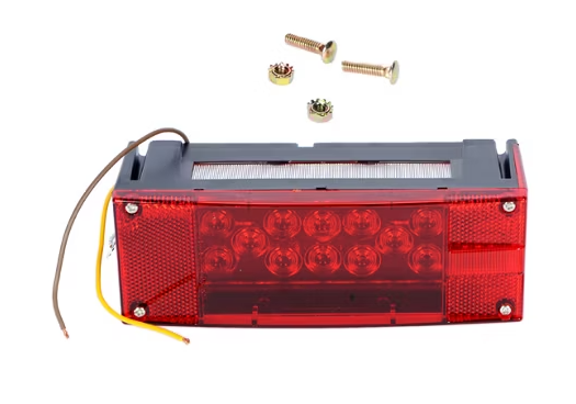 LED STT 8.06 RECT RED 18D W LIC P LIGHT