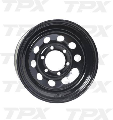BLACK MOD WHEEL 15"X6" 6 LUG