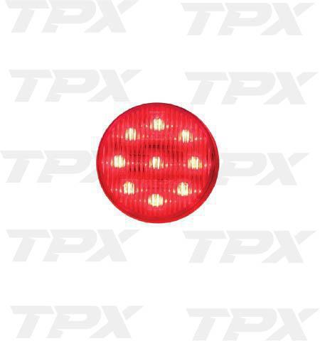 LED Red Marker/Clearance 2" ROUND, GROMMET MOUNT