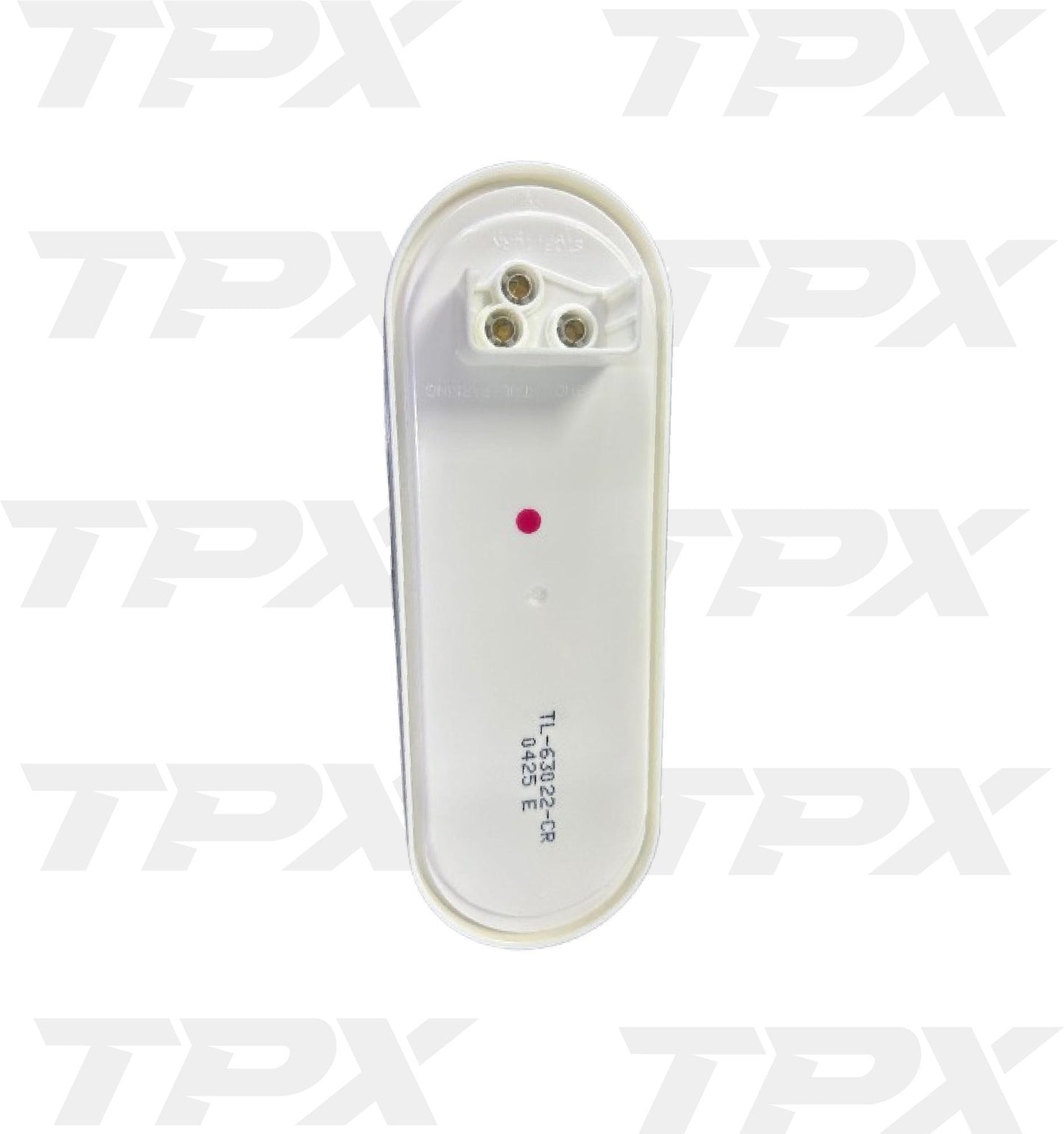 OVAL LED LIGHT CLEAR RED 6"