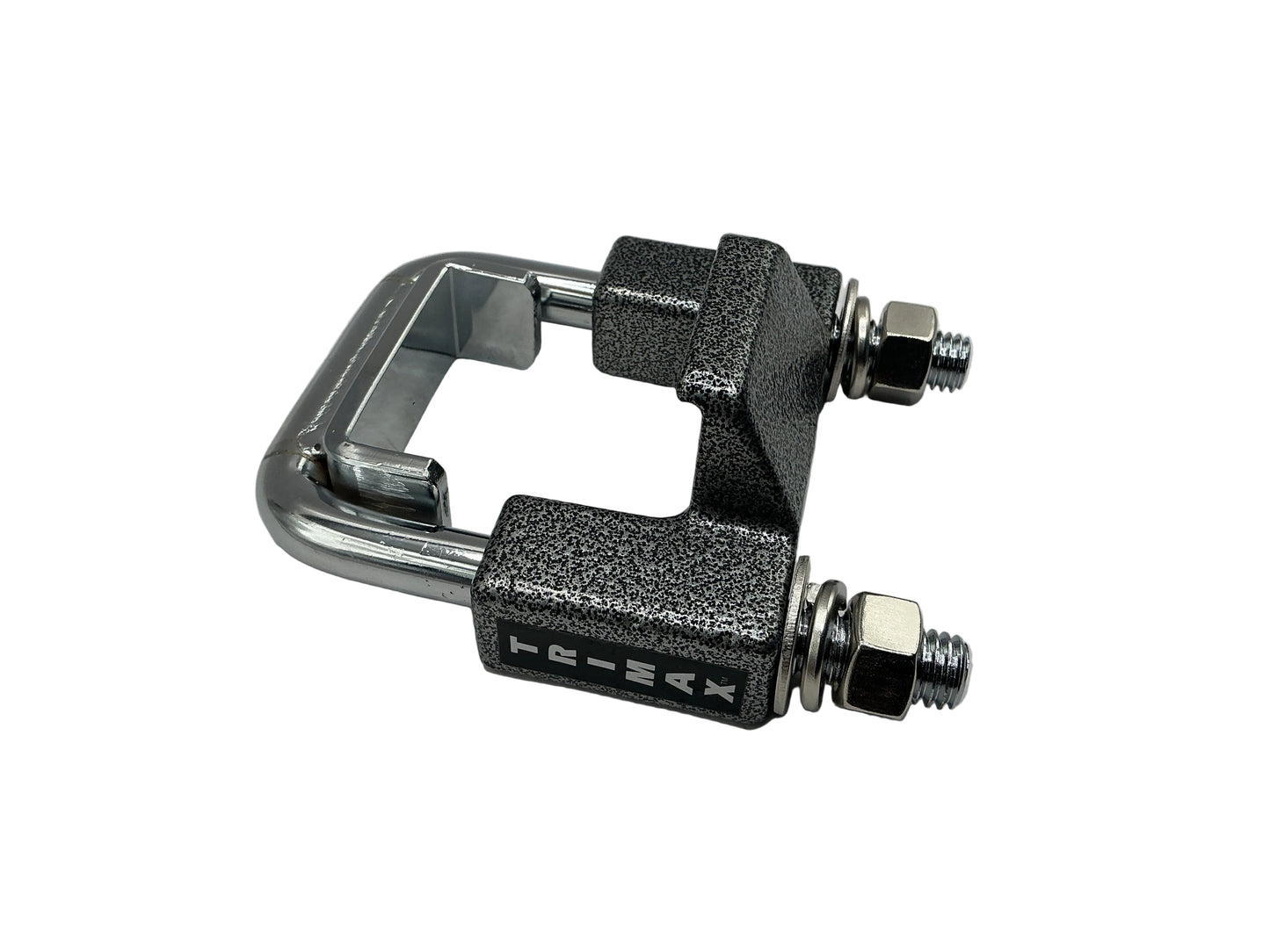 Receiver hitch stabilizer clamp plate for 2" receivers black