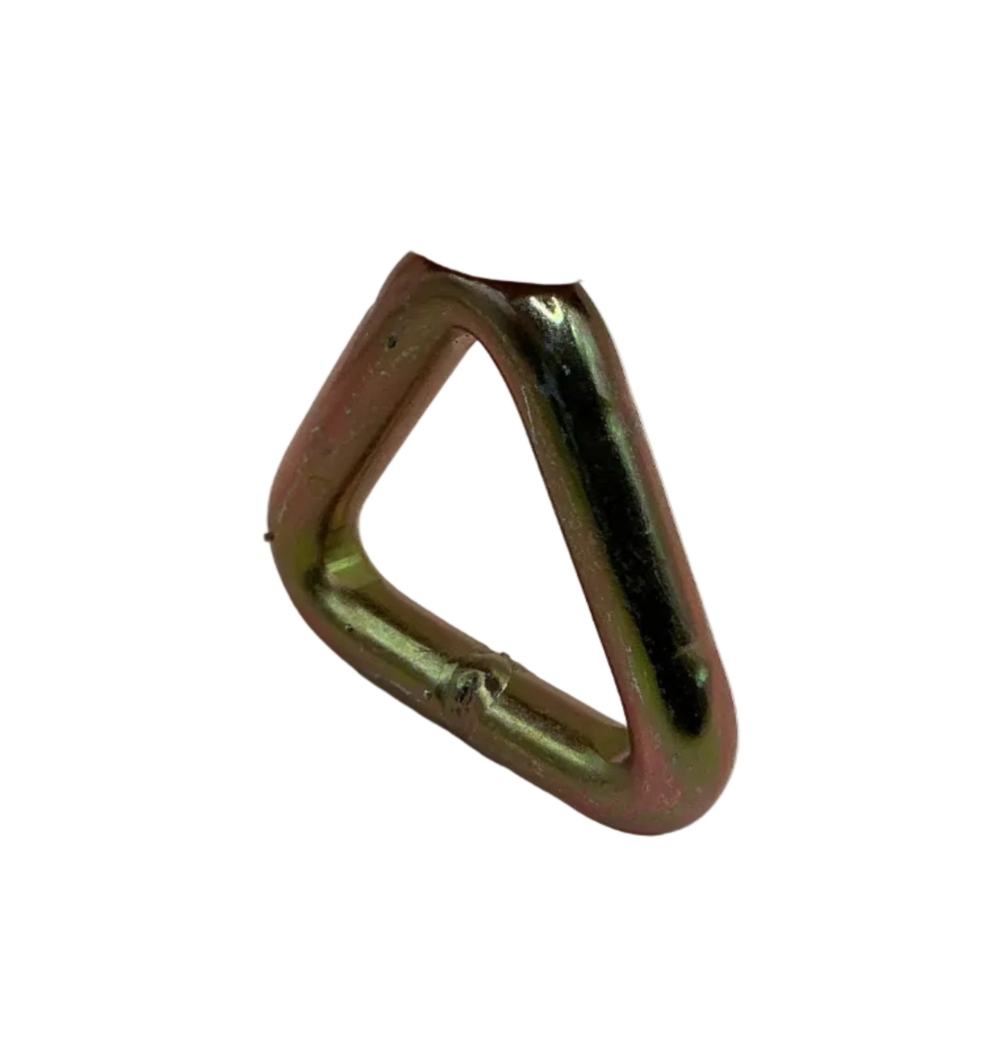 2" TRIANGLE D RING; YELLOW ZINC PLATED