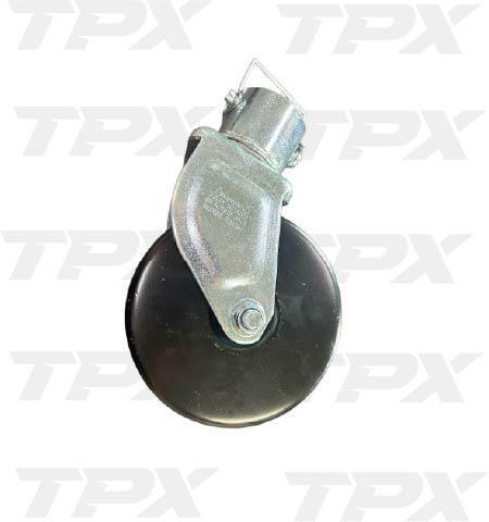 CASTER W/ PIN STEEL WHEEL 1,200LB FITS 2K-5K JACK RAM
