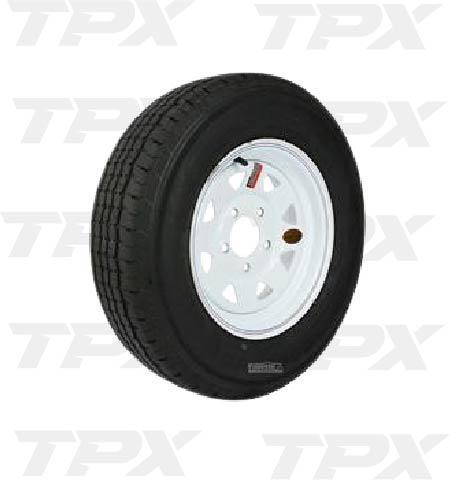 WHITE SPOKE 175/80 R13  6 ply 5on4.5 W/GOODRIDE TIRE