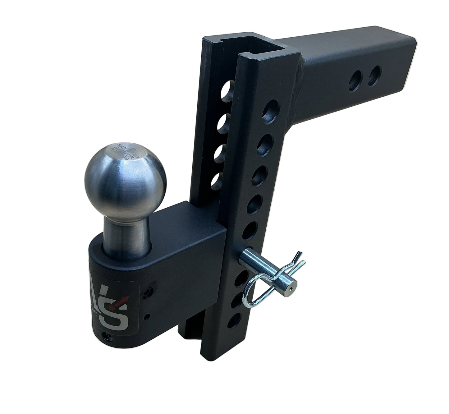 (WSF)AERO HITCH 8IN DROP HITCH WITH 2IN SHANK 12.5K BLACK