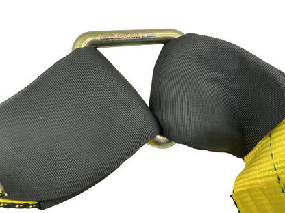 4"x 24' V-BRIDLE WITH 15" PLATED TOW HOOKS