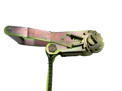 2"x 8" FIXED END RATCHET w/FLAT HOOK (HIGH VIZ WEB)