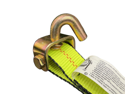 2" x 1' spin free  ratchet w/SSJH Fixed end (High Viz)