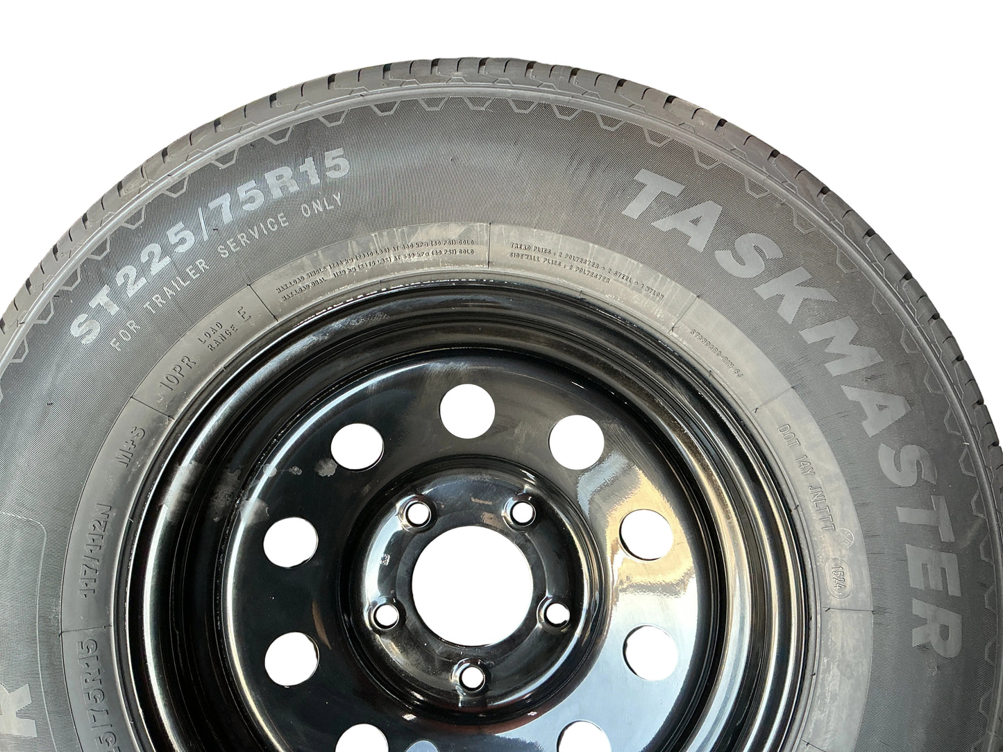 STRIDER 225/75 R15 10PLY BLACK MOD 15X6 6 ON 5.5