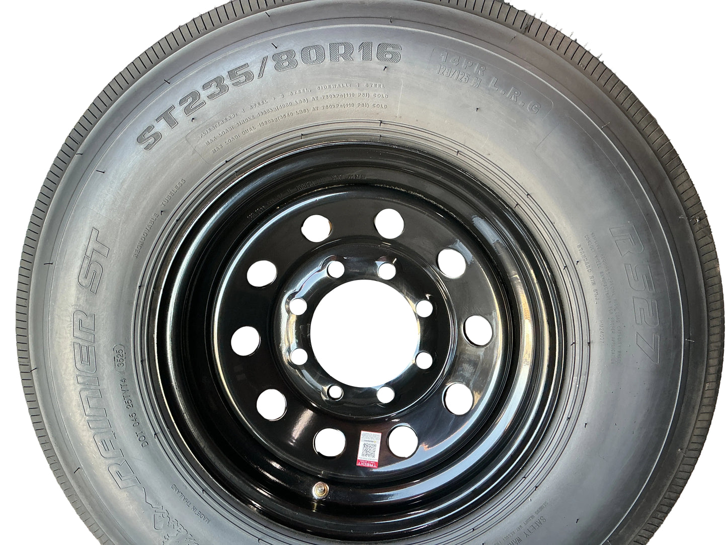 Black Mod with 235/80 R16 14Ply Rainier Tire 8 lug