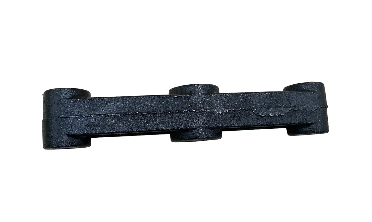 EQUALIZER, CAST, 8 STRAIGHT, 9/16 ALL 3 HOLES, 1 3/4 OD