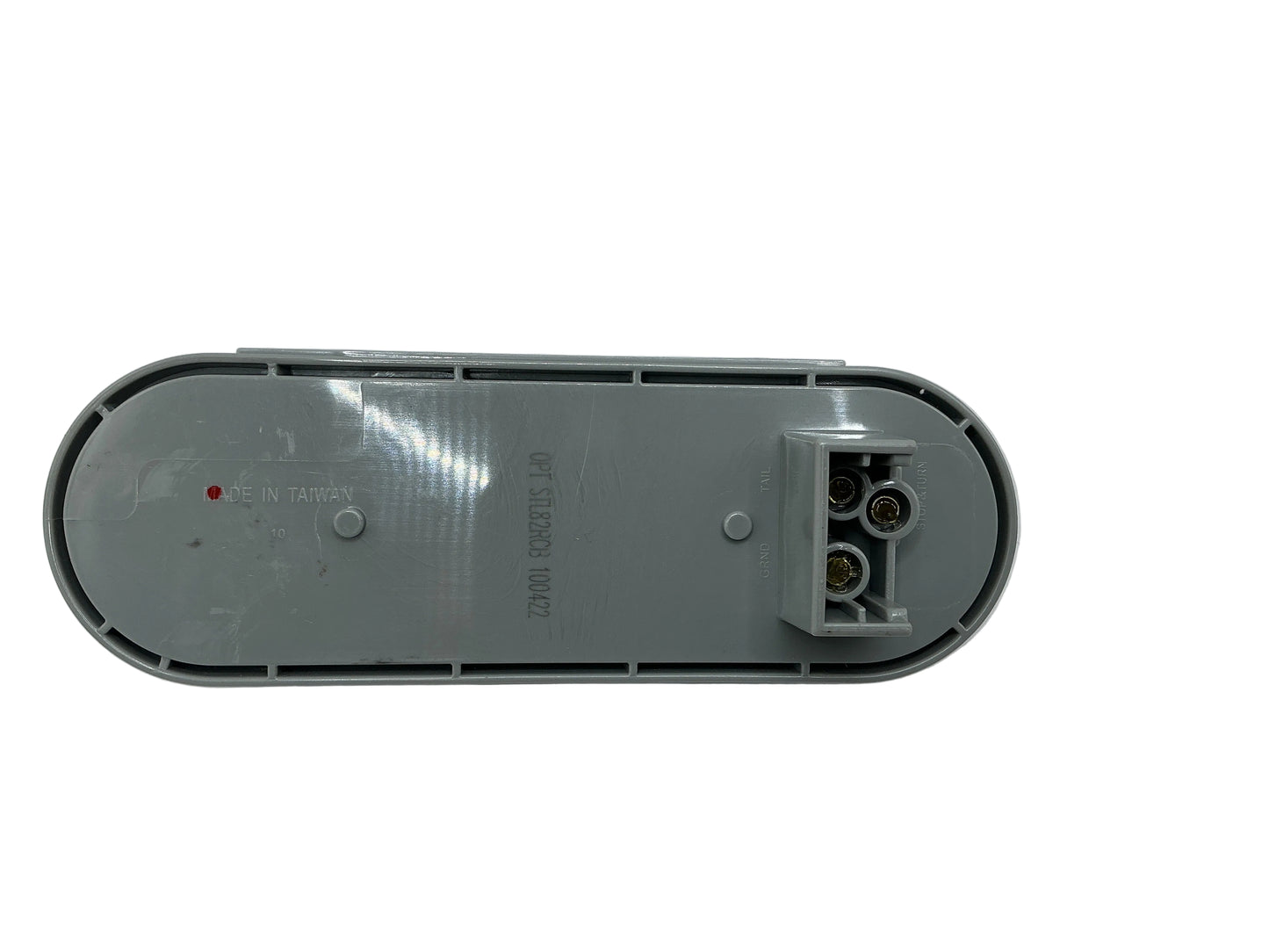 LIGHT LED 6" OVAL CLEAR RED
