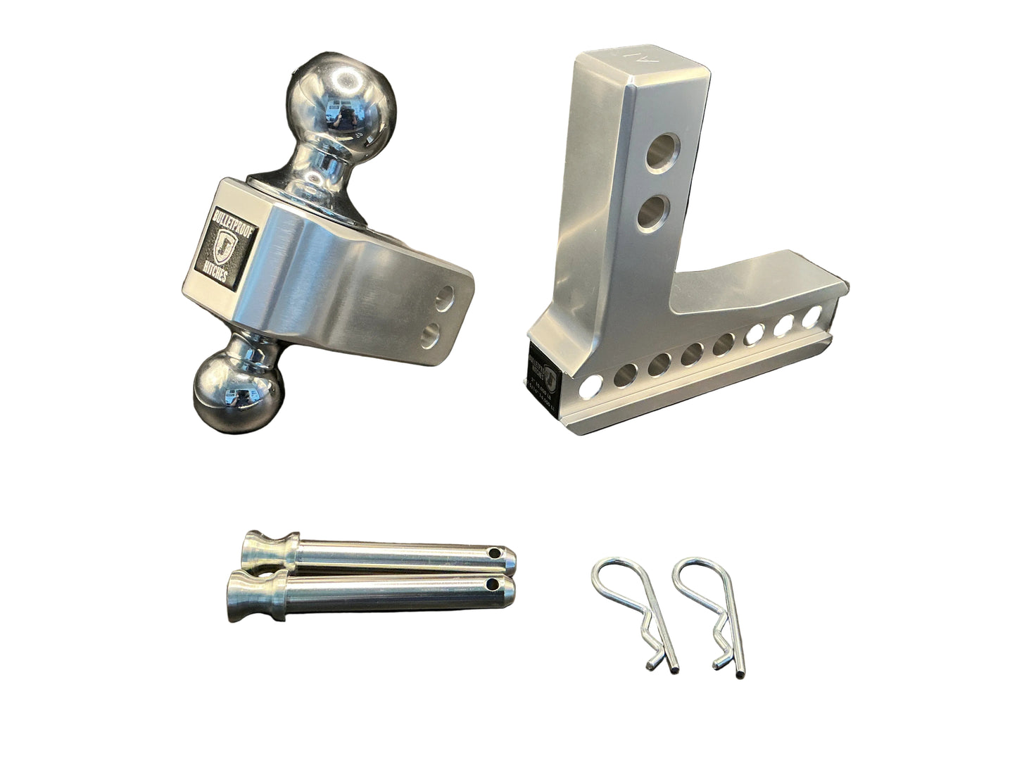2.0" Aluminum Medium Duty 4" Drop/Rise Hitch