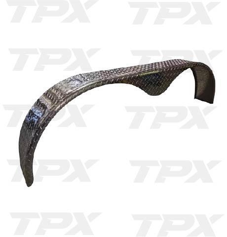 Fender Tandem Axle, Teardrop 9" W x 72" L  ALUM DIAMON PLATE