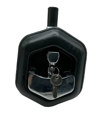 STEALTH COMPRESSION LATCH, BLACK PAN, CHROME T-HANDLE