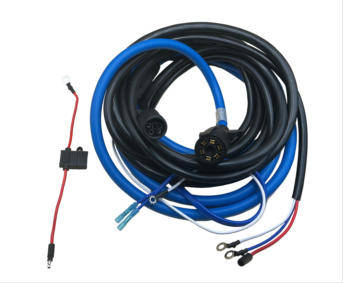 GN 7-WAY HARNESS DUMP FRONT BLUE  -40`C -40`F