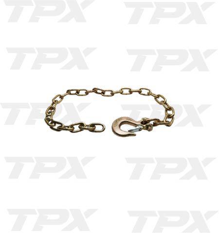 SAFETY CHAIN HOOK W/LATCH 1/4" CHAIN