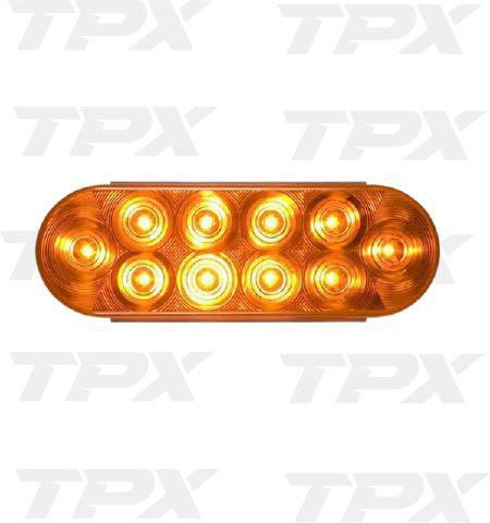 LED LIGHT 6" OVAL AMBER