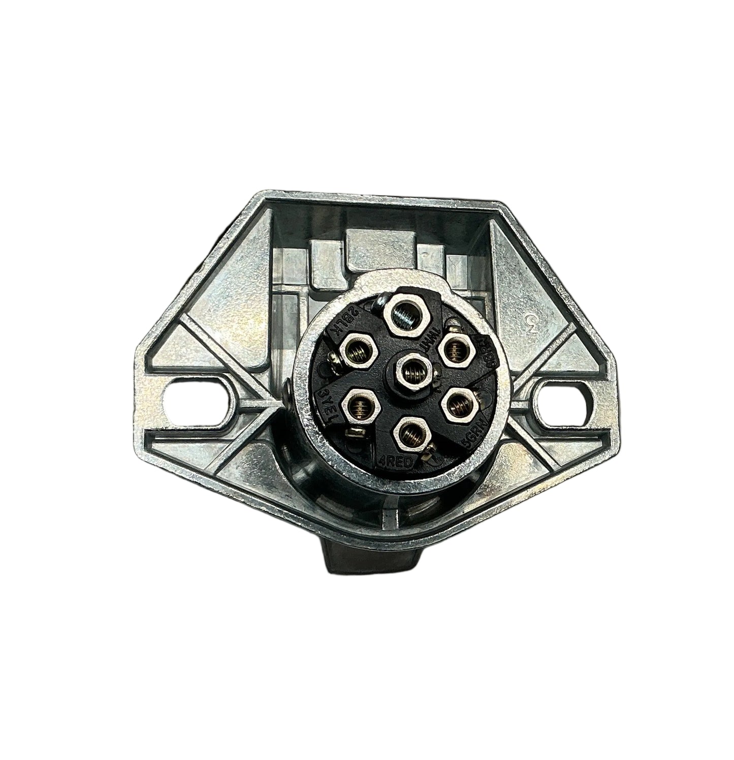 7 POLE ROUND PIN DIE CAST PLUG TRUCK END