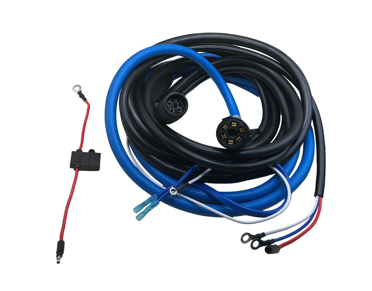 GN 7-WAY HARNESS DUMP FRONT BLUE  -40`C -40`F