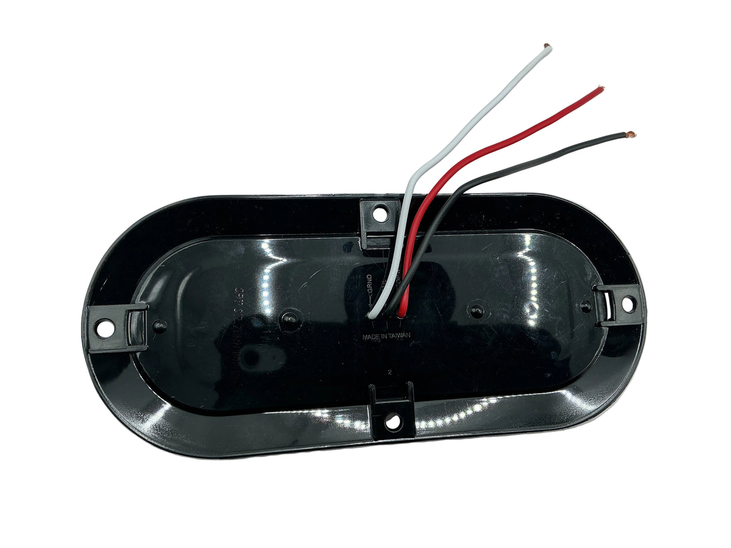 LIGHT LED RED 6" OVAL SURFACE KIT