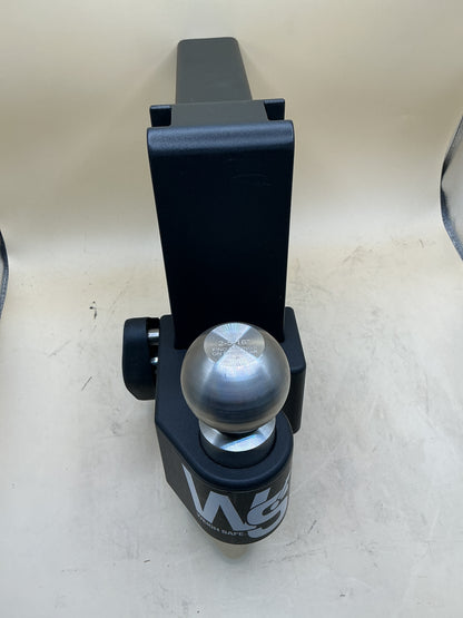 (WSF) TONGUE WEIGHING ADJ BALL MOUNT  8IN DROP- 2IN SHANK BLACK 15K