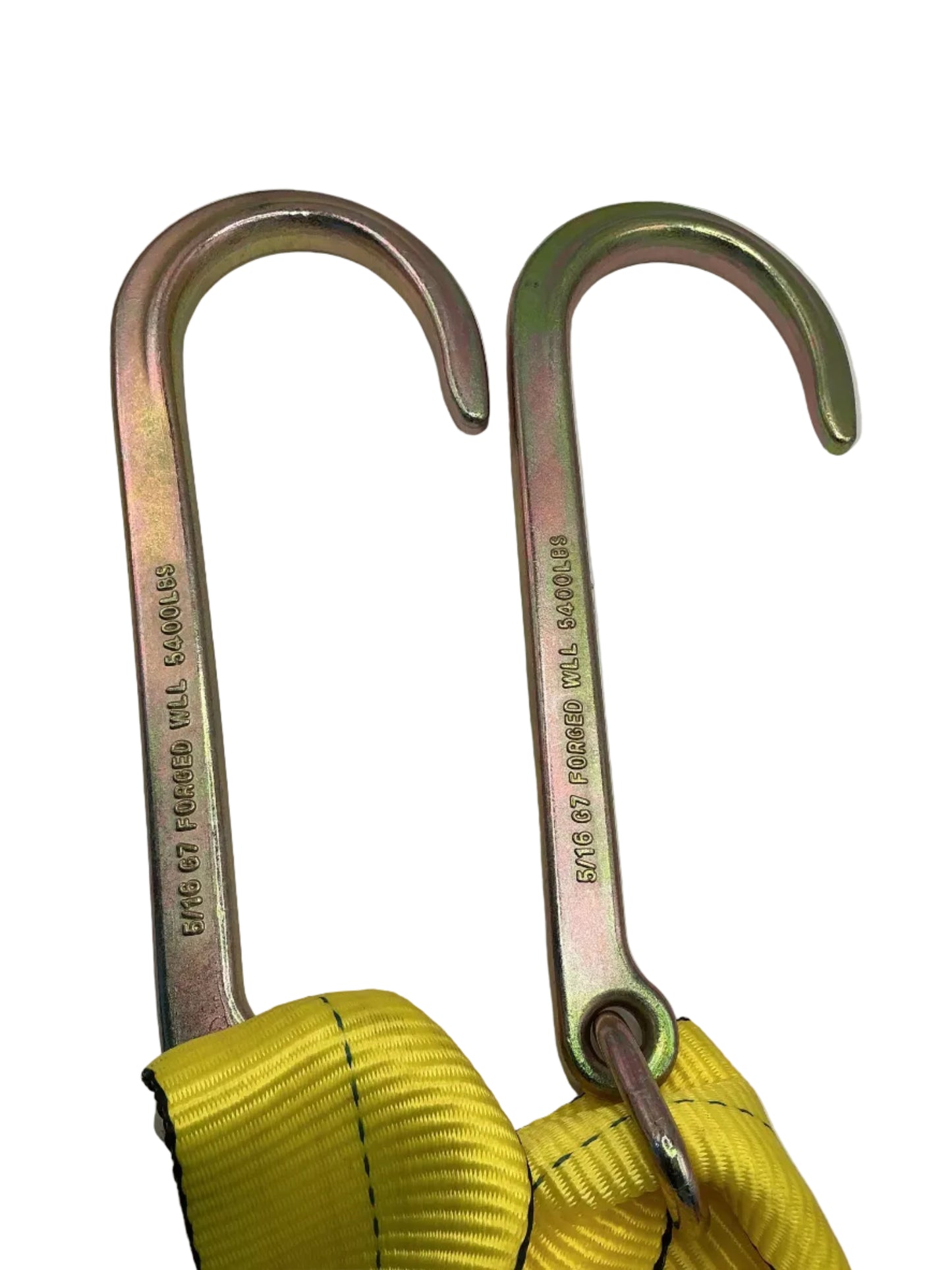 4"x 24' V-BRIDLE WITH 15" PLATED TOW HOOKS