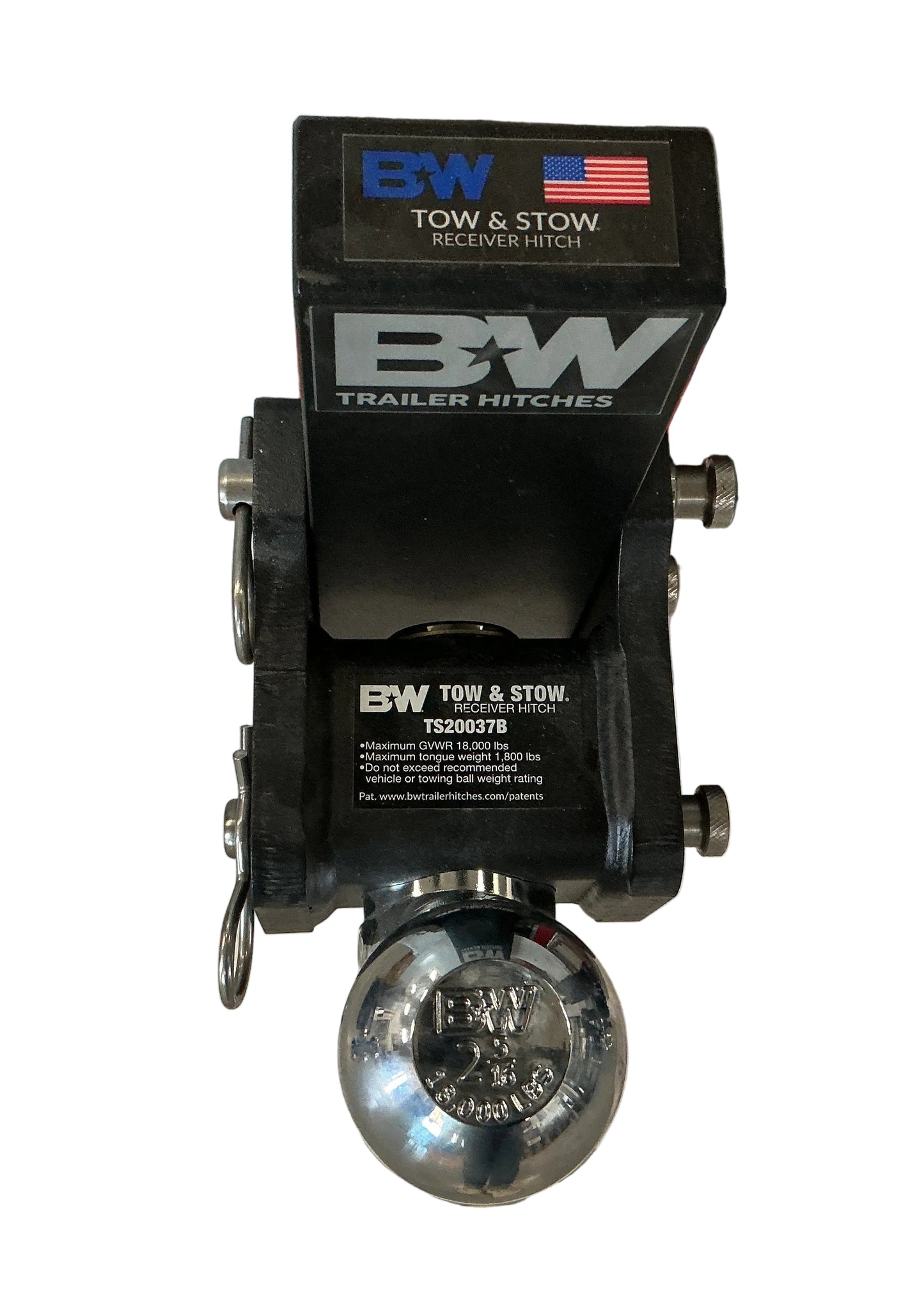 HITCH TOW & STOW 2-1/2" SHANK 5"DROP