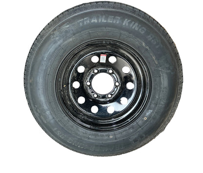 BLACK MOD 225/75 R15 10 PLY 15x6" 6 ON 5.5 W/ TRAILER KING TIRE