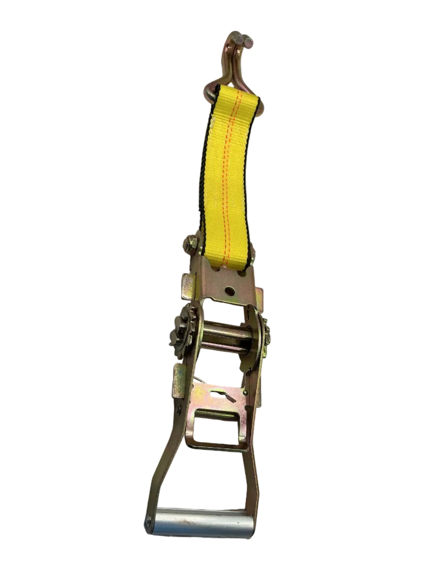 2"x10' SPIN FREE RATCHET STRAP WITH DOUBLE WIRE, HOOKS AND RUBBER BLOCKS
