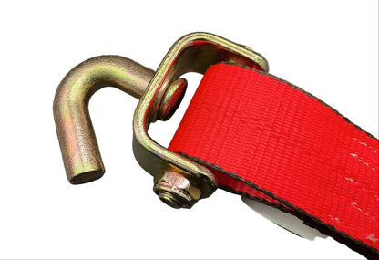 2" x 1' spin free  ratchet w/SSJH Fixed end (RED WEB)