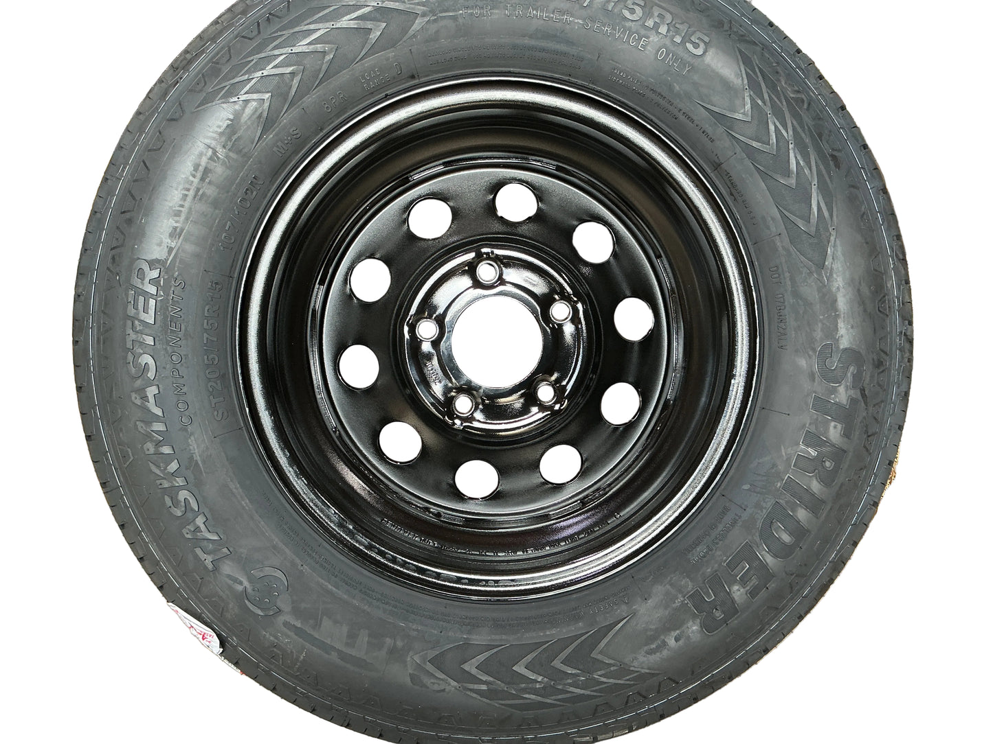 Black Mod 205/75 R15 8 ply Tire 5 on 4.5 with Rainier
