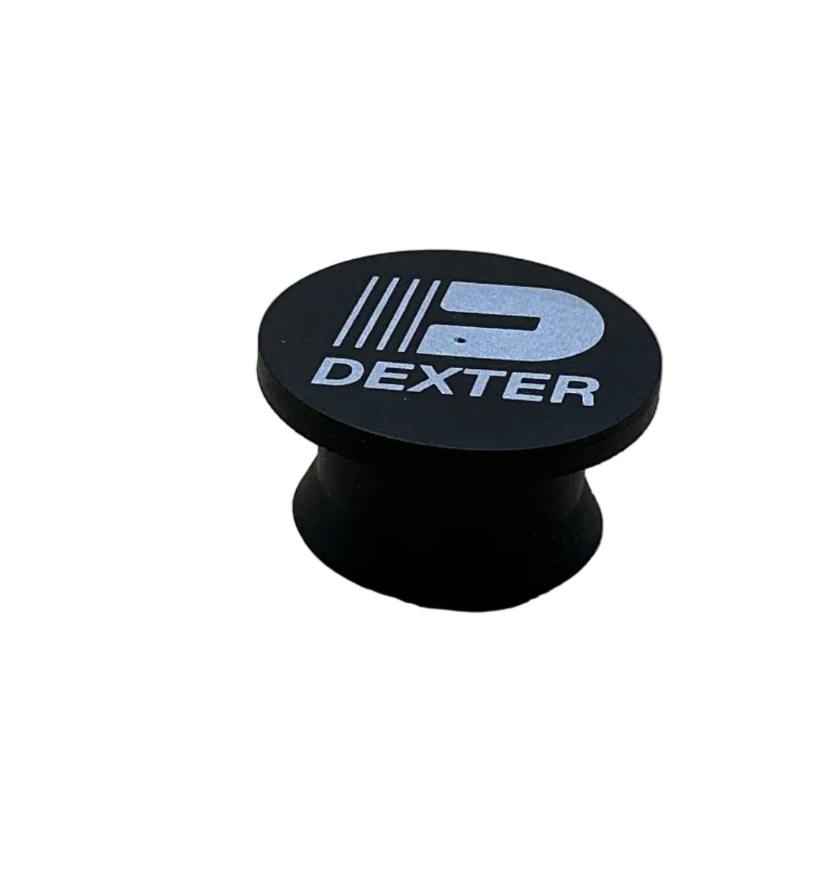 RUBBER PLUG FOR ALUMINUM CAP W/ DEXTER LOGO