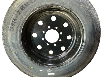BLACK DUAL 215/75 R17.5 18 ply  8 on 275mm W/RAINIER TIRE