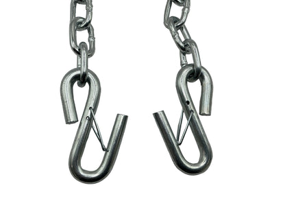 1/4" X 48" SAFETY CHAIN W/ 2 7/16" S-HOOKS