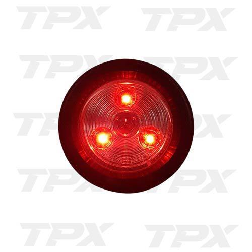 CLEAR RED LIGHT LED 2"