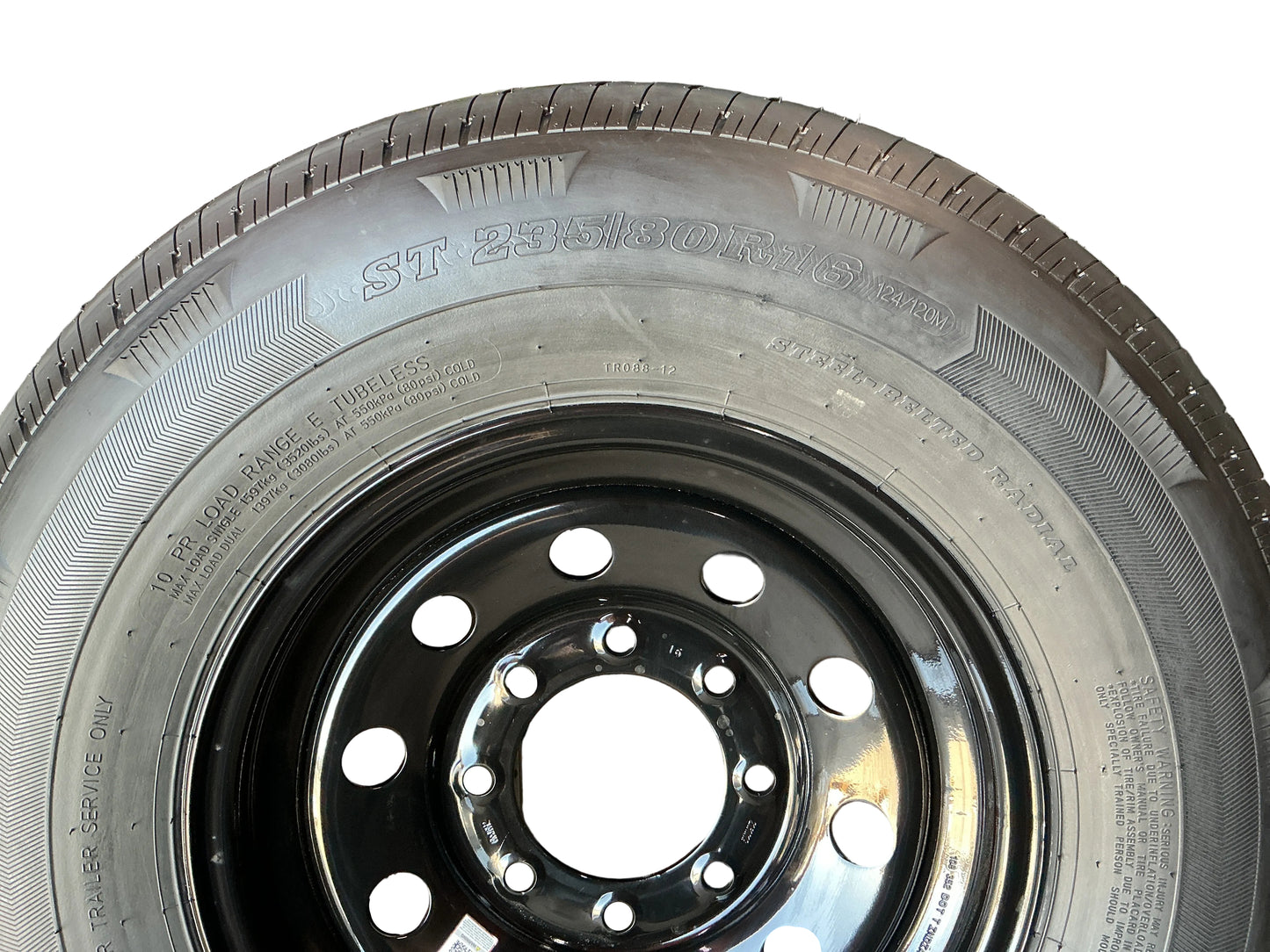 BLACK MOD DUAL OFF BRAND TIRE 235/80 R16 10PLY