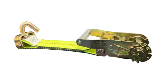2" x 1' spin free  ratchet w/SSJH Fixed end (High Viz)