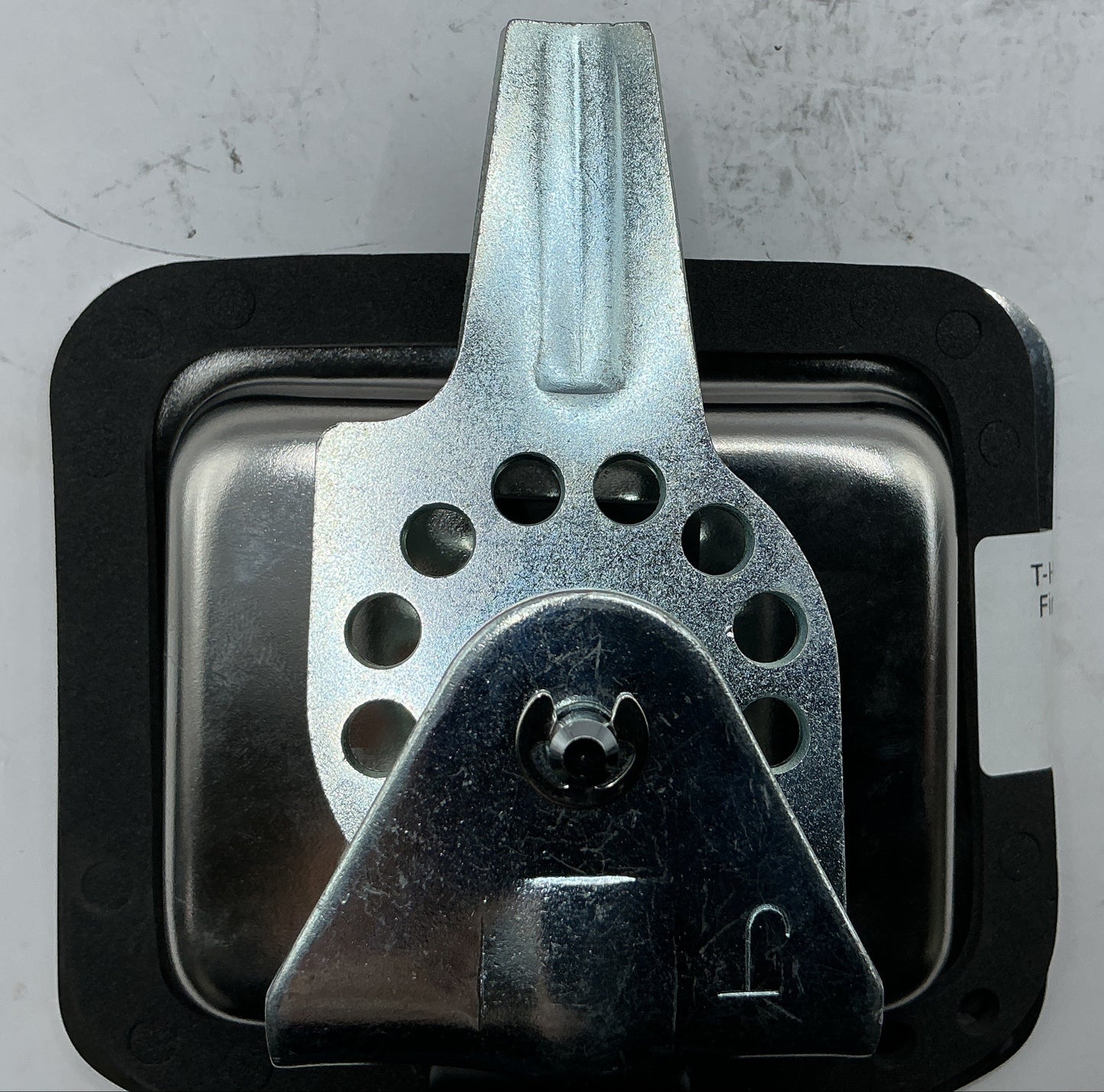 T-Handle Locking, Stainless Finish, 2 3/4" X 3 3/4" Hole Size
