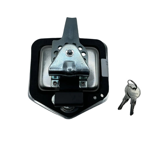 T-Handle Locking, Stainless Finish, 2 3/4" X 3 3/4" Hole Size