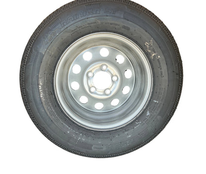 SILVER MOD. 205/75 R14 6PLY 5 on 4.5 W/RAINIER TIRE