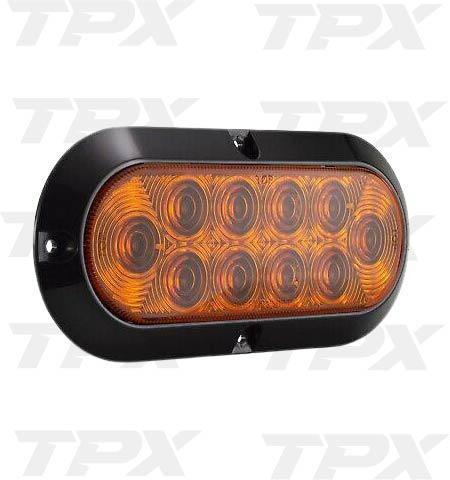 LED 2" OVAL AMBER SIDEMARKER, SURFACED MNT