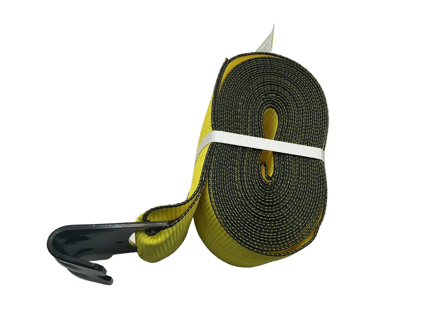 4" X 30' STRAP WITH FLAT HOOK (YELLOW)