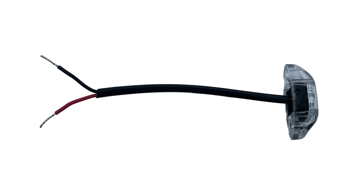 LED 2" OVAL RED SIDEMARKER, SURFSCE MNT