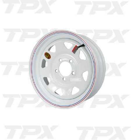 White Spoke 15"x5" 5on5-1/2 Wheel